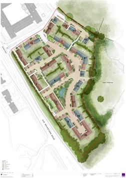 Charing residential development site plan