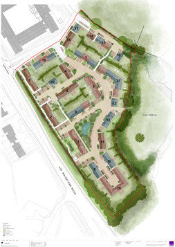 Charing residential development site plan