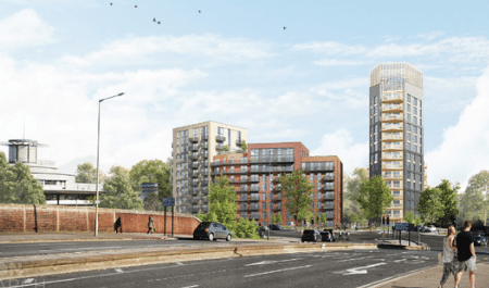 Concept image of the Infinity development opposite Ashford International Train Station