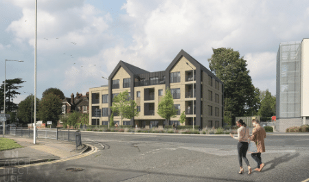 Concept image of Swanton House development on Ashford ring road