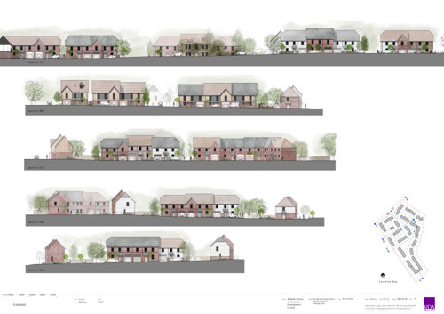 Charing residential development street views